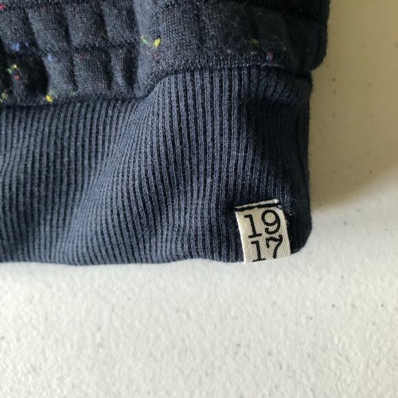 Sovereign Code Blue Quilted Multi-Colored Speckled Dot Pull Over Sweater Shirt - Picture 4 of 6